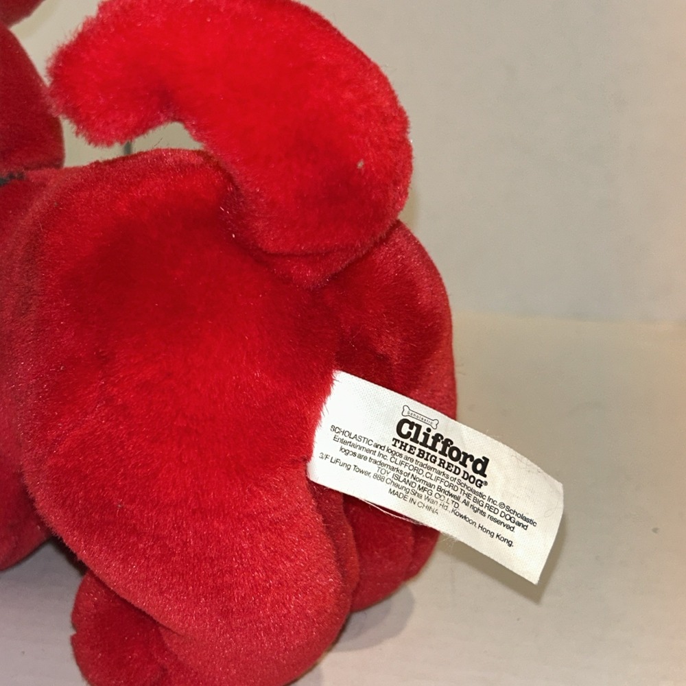Vintage SCHOLASTIC Clifford the big red dog plush 24 cm P2 - Picture 3 of 4